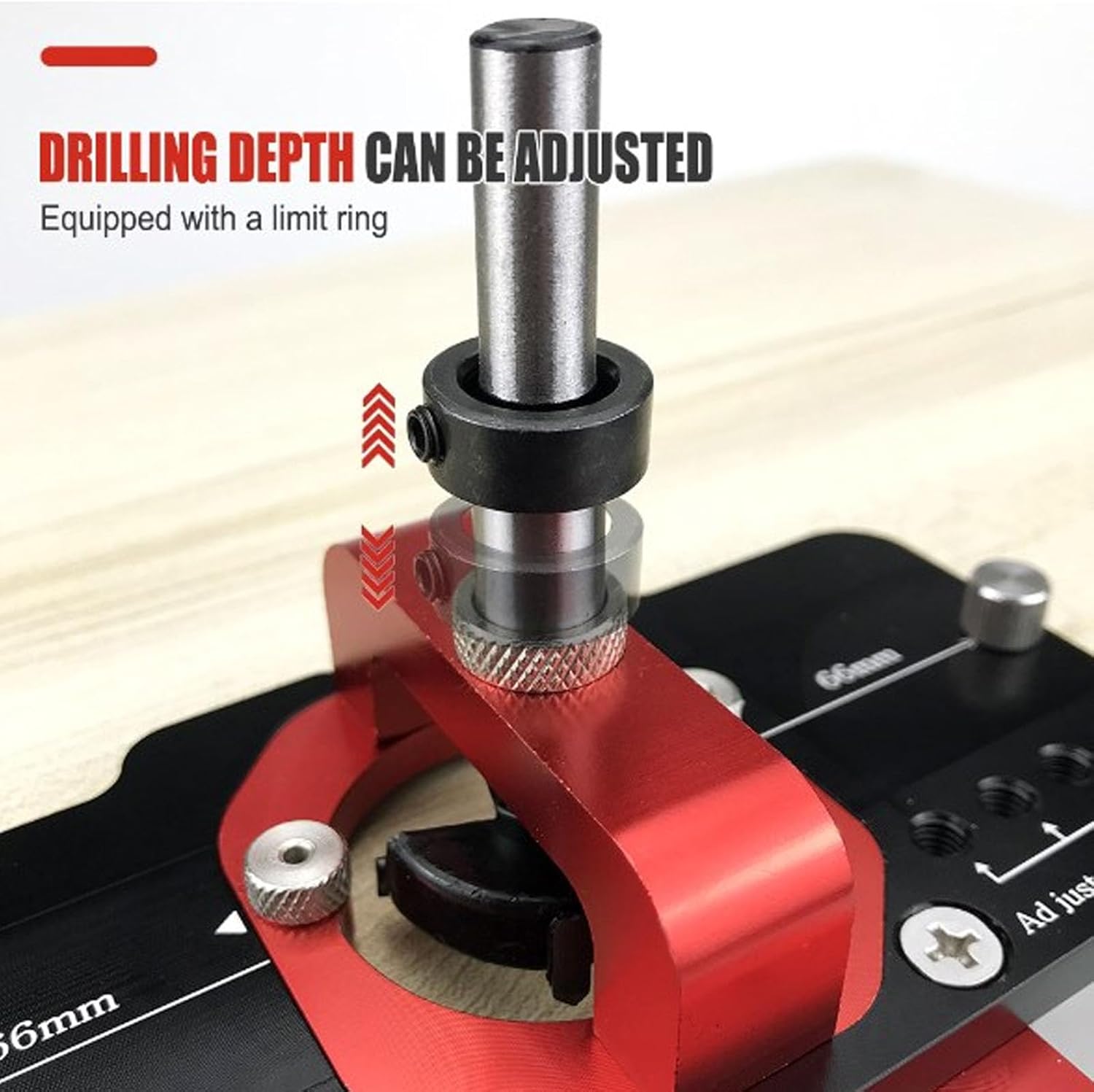 FTVOGUE 35mm Hinge Jig Drilling Hole Puncher Locator with Aluminum Alloy Material for Cabinet Installation for and European Cabinets