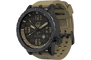 Glock Watches Men's Dive-Watch GMT Earth, BLK PVD