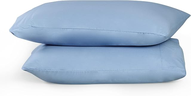 Home Beyond & HB design - 2-Pack Premium Pillowcase Set (King Size, 20x40-Inch, Blue) - Super Soft Microfiber Bed Pillow Covers with Envelop Closure - Wrinkle and Fade Resistant Pillow Cases