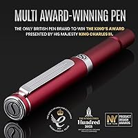 Vista 24 de Scriveiner Green Rollerball EDC Luxury Pen, Stunning Pocket Pen with Chrome Finish, Cool Writing Pen, Best Gift for Men & Women, German Schmidt