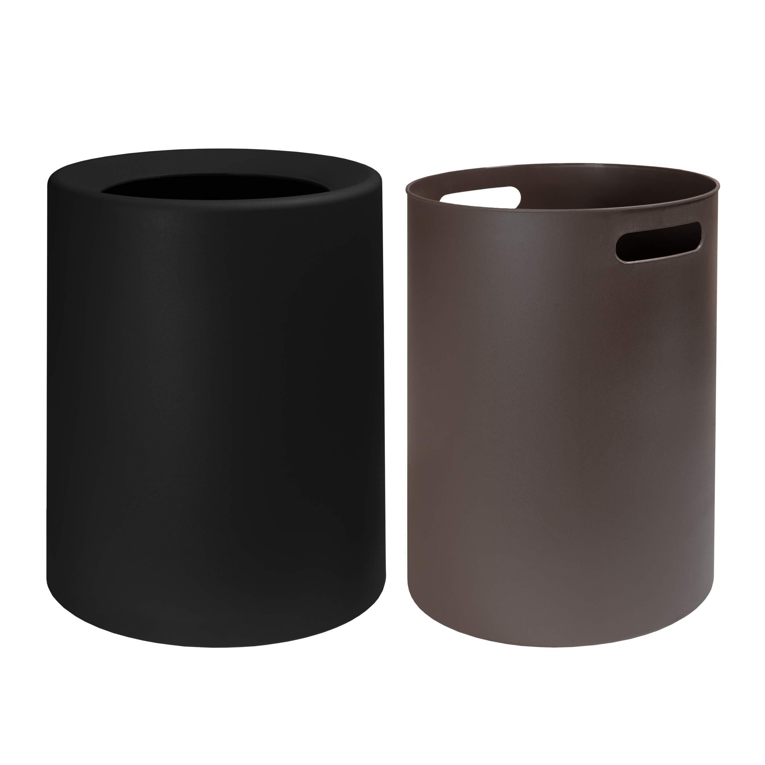 QUVIO Plastic Afvalbak, Vuilnisbak met Binnenemmer, Vuilnisemmer Ronde Prullenbak Afvalmand Ideaal voor Badkamer, Slaapkamer, Keuken en Kantoor, 12L