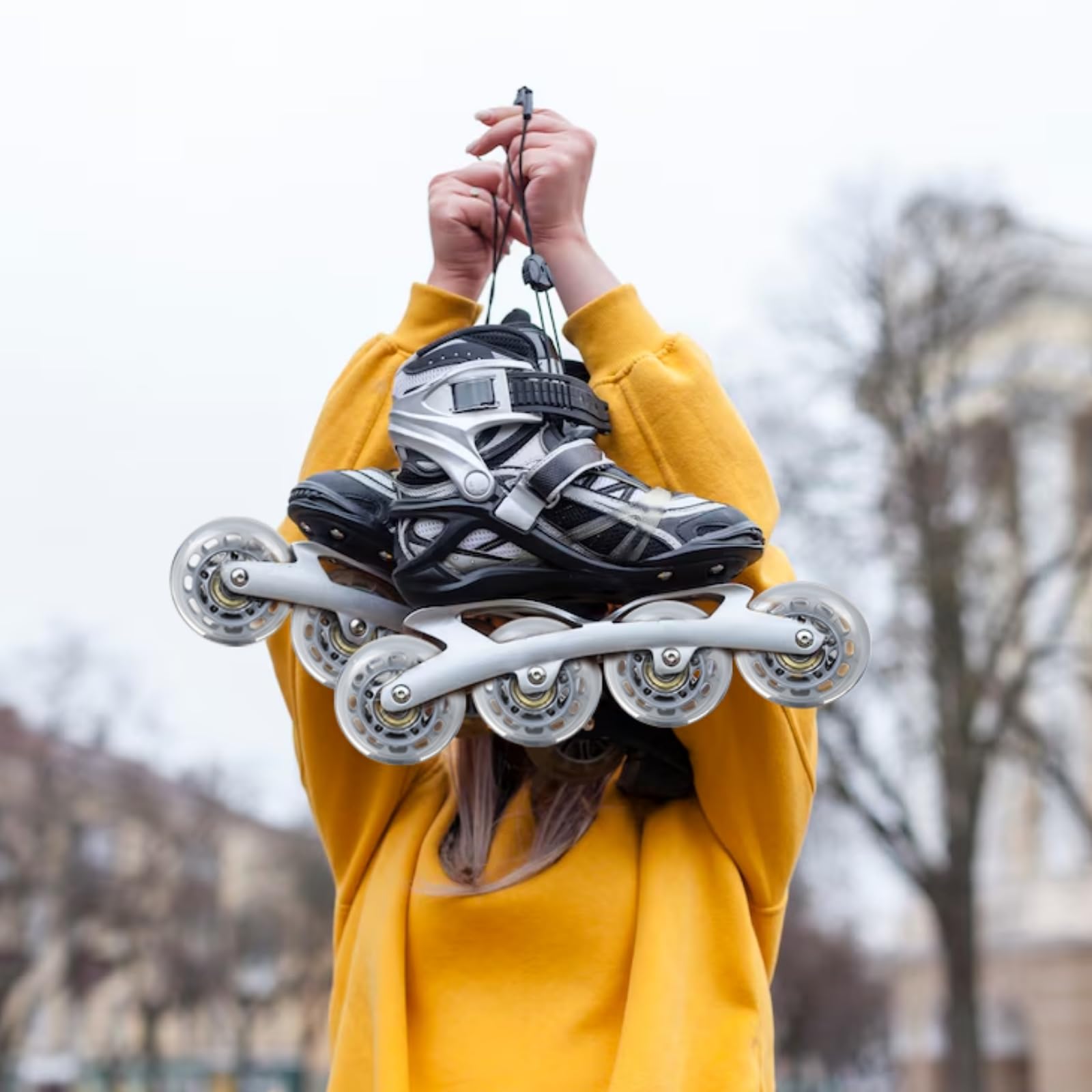 Generisch 8 STK. 2,5 Zoll graue transparente PU Indoor Rollschuhräder, M8 Doppellager, für Skateboard, Inlineskates, Fitnessfahrrad und Scooter, ruhiges Rollen, schnelle Beschleunigung