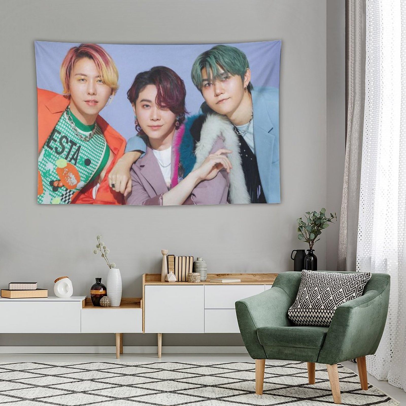 Amazon.co.jp: ミセス・グリーン・アップル (28) タペストリー 絵画