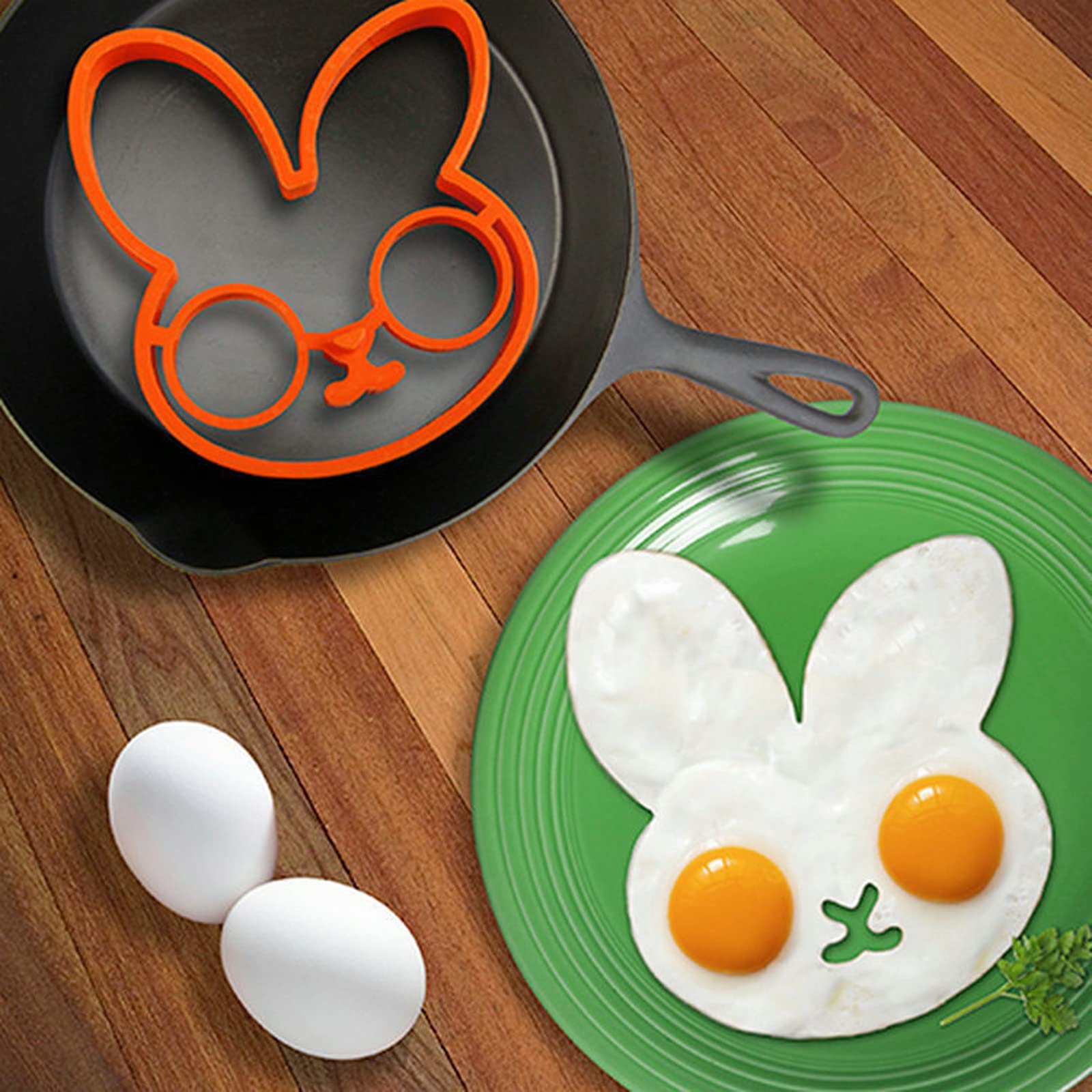 Siliconen Eierring, Anti-aanbaklaag Eierring, Perfecte Omeletvorm Of Pannenkoekenring 4 Stuks Shikai