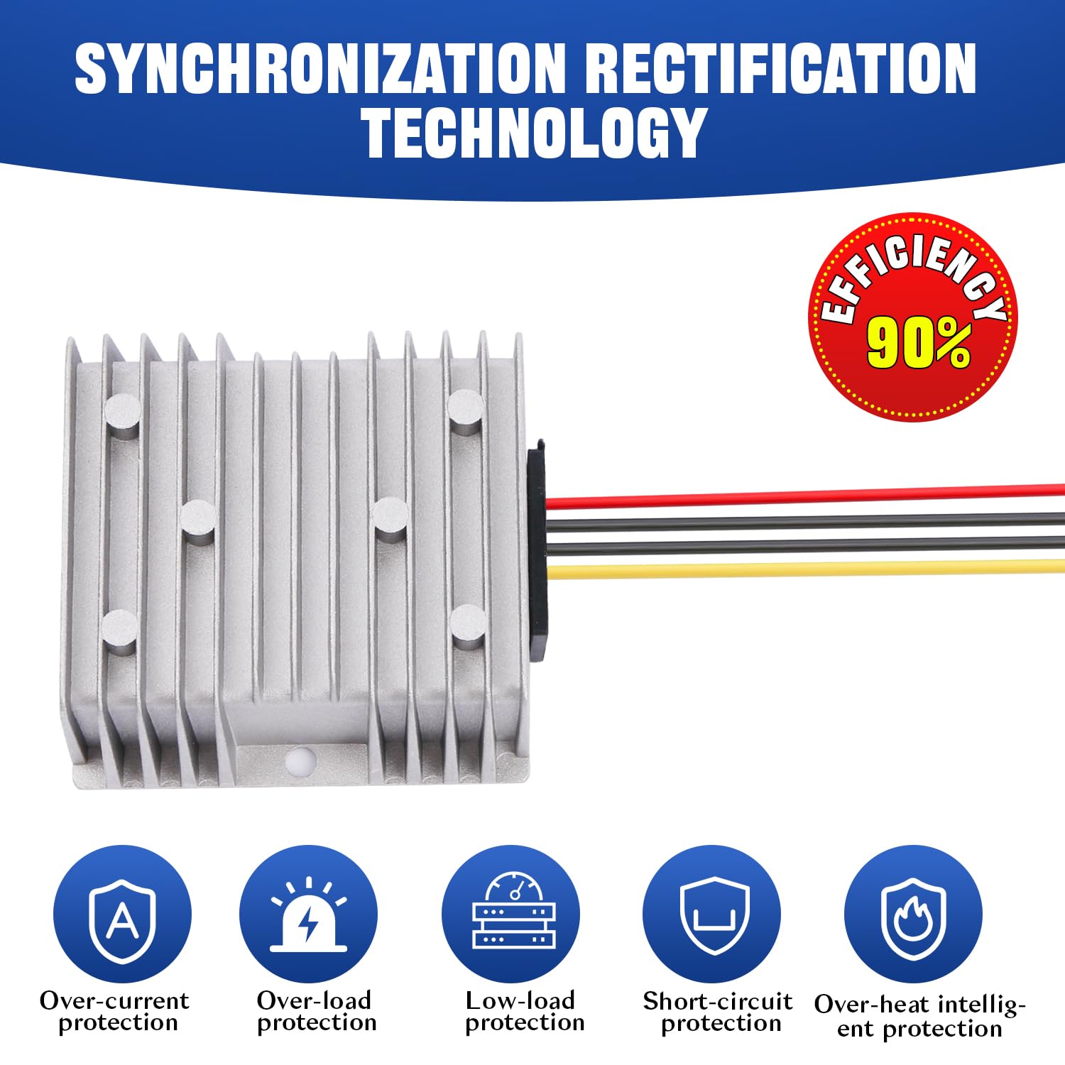 Stabilisateur DC 9 V-40 V vers 24 V Convertisseur Boost Buck 6 A, convertisseur automatique étanche, régulateur de tension, module transformateur 24 V V