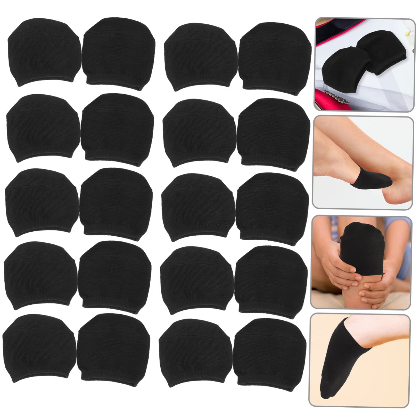 MAGICLULU 40 Paar halbe Socken Damensocken women socks Damen High Heels kuschelige socken für damen nahtlose Halbsocken Frauen unsichtbare Socken Hacke Bodenmatte Sportschuhe Hoher Absatz