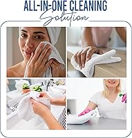 Vista 124 de DAN RIVER Juego de 4 toallas de baño, 27 x 54 pulgadas, 100% algodón, más grandes y ligeras, de secado rápido, súper suaves y absorbentes, toallas