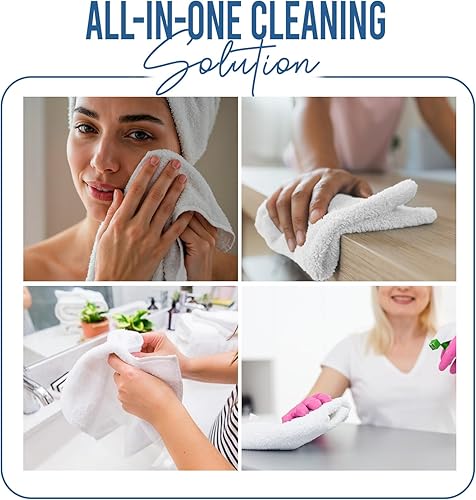 Miniatura 124 de DAN RIVER Juego de 4 toallas de baño, 27 x 54 pulgadas, 100% algodón, más grandes y ligeras, de secado rápido, súper suaves y absorbentes, toallas