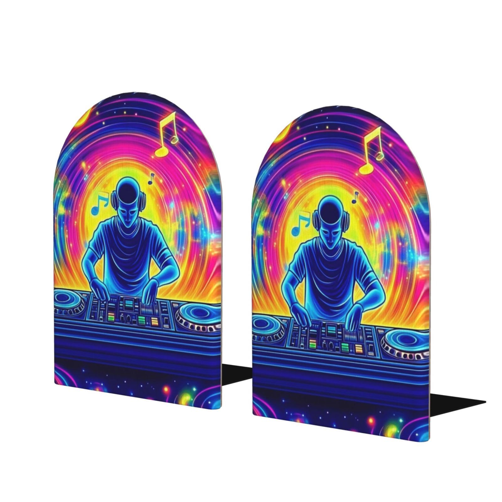 Serre-livres Neon Beat UV design étagère moderne serre livre noir
