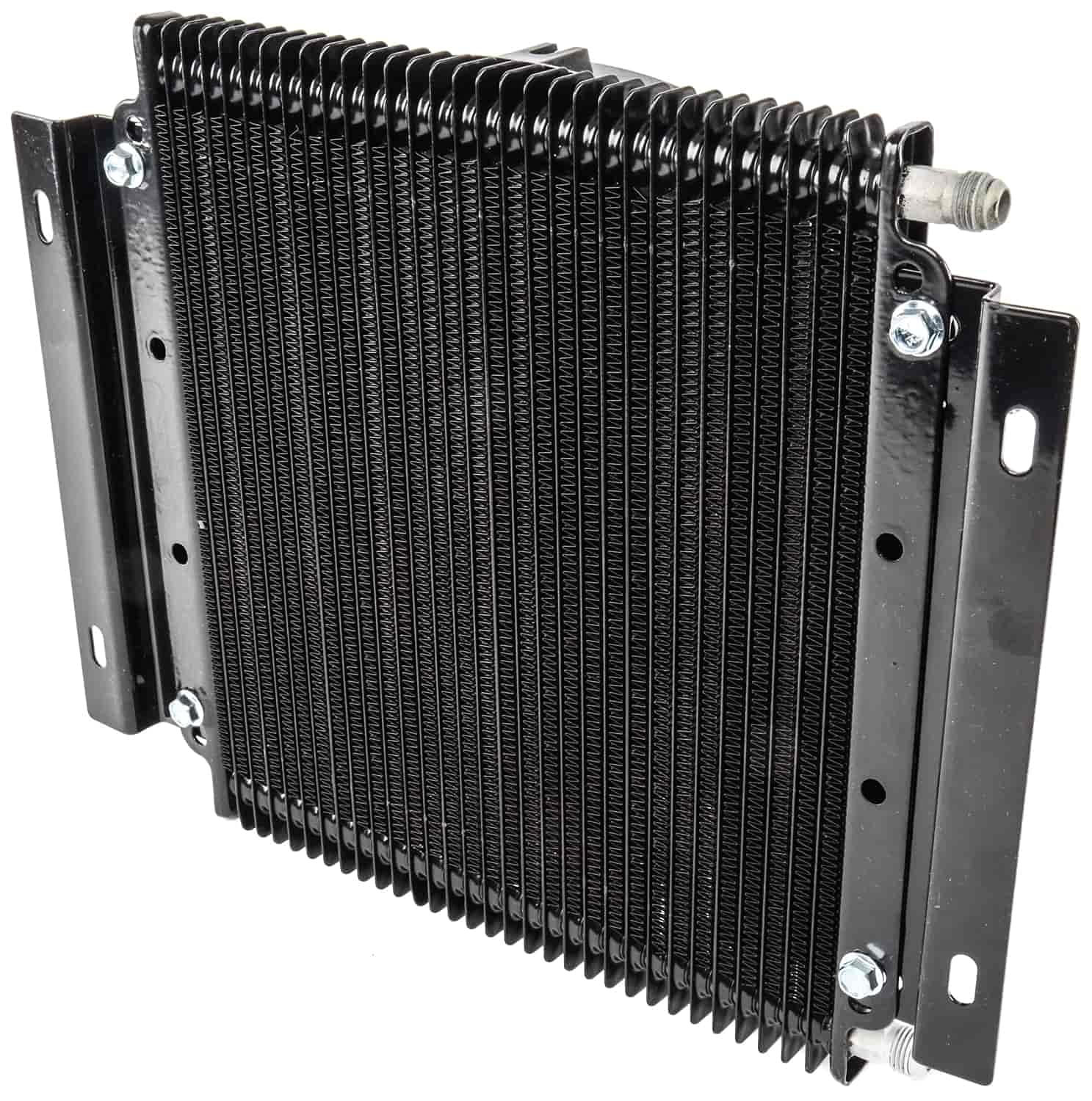 JEGS High Performance Transmission Cooler | 30,000 GVW | Fan Can Be Used As A Pusher Or Puller | 11 inches x 14 inches x 3.75 inches | -6 an Connections