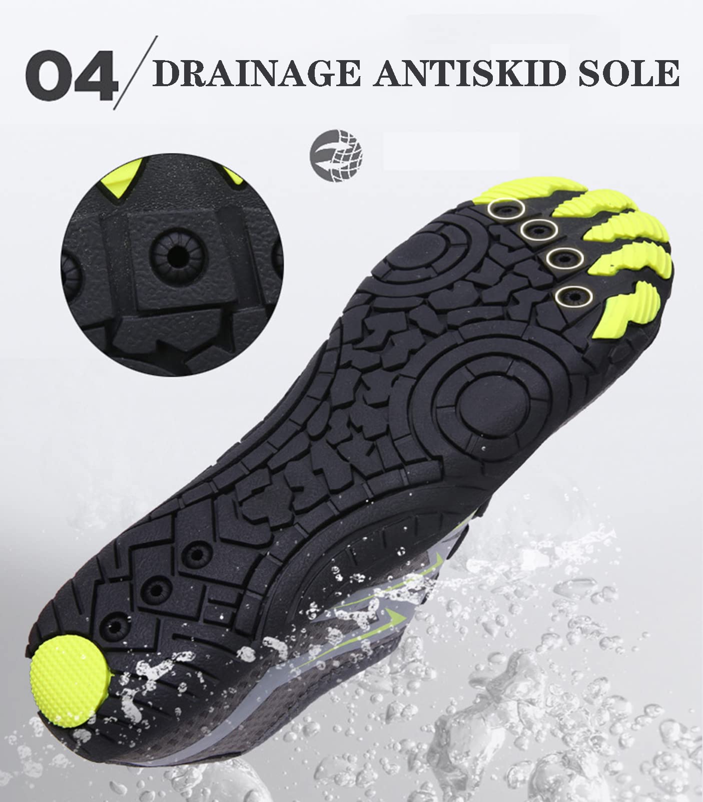 Zapatos Acuáticos Femeninos Zapatos De Baño Masculinos Zapatos De Playa Transpirables Y Ligeros Zapatos Descalzos Zapatos De Surf Deportes Acuáticos Zapatos De Playa Natación(36 EU, Green)