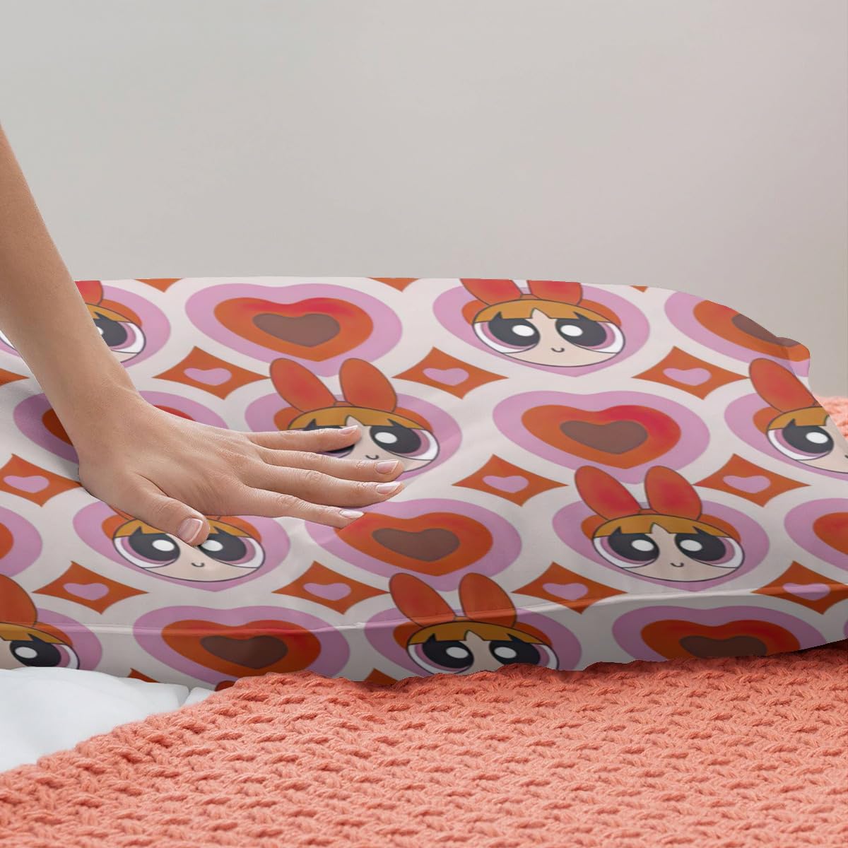 パワーパフガールズ シーツ クイーンフラットシーツ&ピローケース1枚 パワーパフガールズ シーツ クイーンフラットシーツ&ピローケース1枚