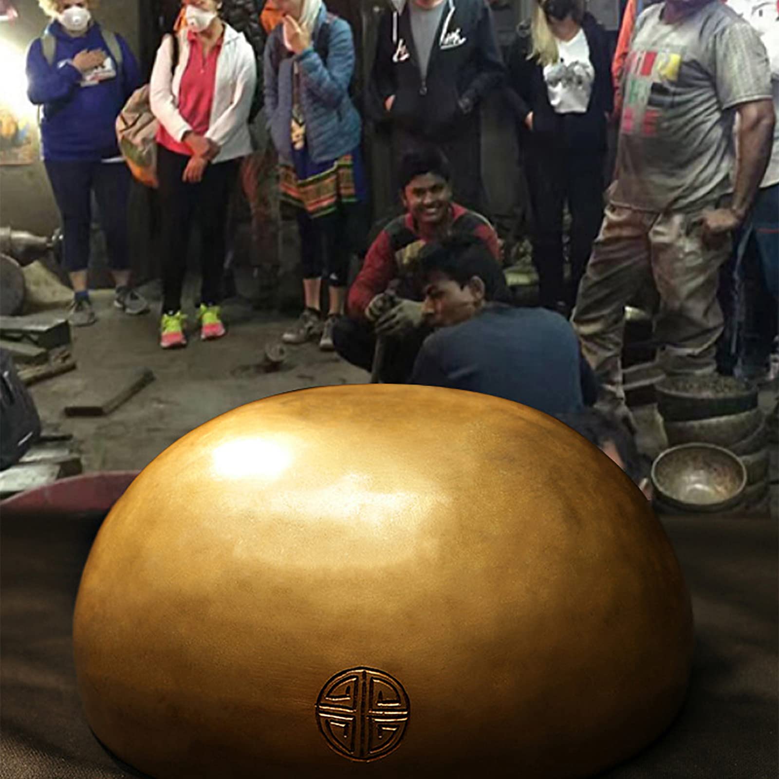 Zestaw Mis Dźwiękowych,nepalski Instrument Do Uzdrawiania Dźwiękiem Ze Znakiem Pełni Księżyca I Podkładką Ze Skóry I Młotkiem Do Ciała,ręcznie Robiony,do Leczenia Zaburzeń Stresowych,depresji