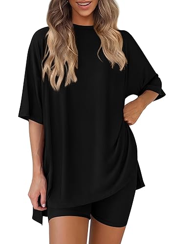 PRETTYGARDEN Women 2 Piece Lounge Set 2026 Summer Casual Oversized
