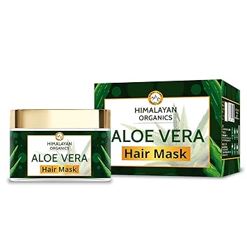 Himalayan Organics Aloevera Hair Mask With Bhringraj, Moringa, Shikakai | No Parabens & Sulphate | Good For Healthy, Shiny & Silky Hair - 200ml