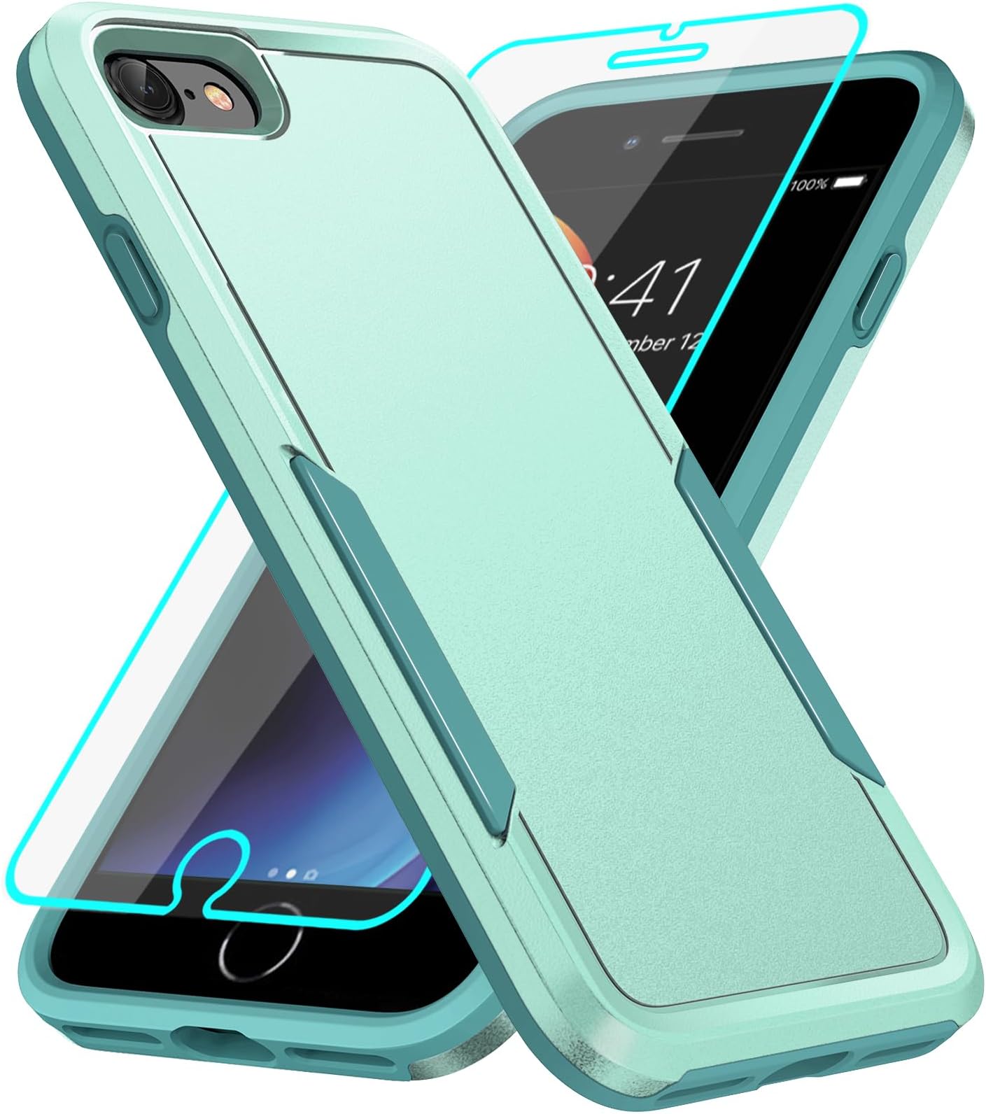 Amazon.com: IXJYLCPC for iPhone 8/7/iPhone SE 2020 Case with Screen ...
