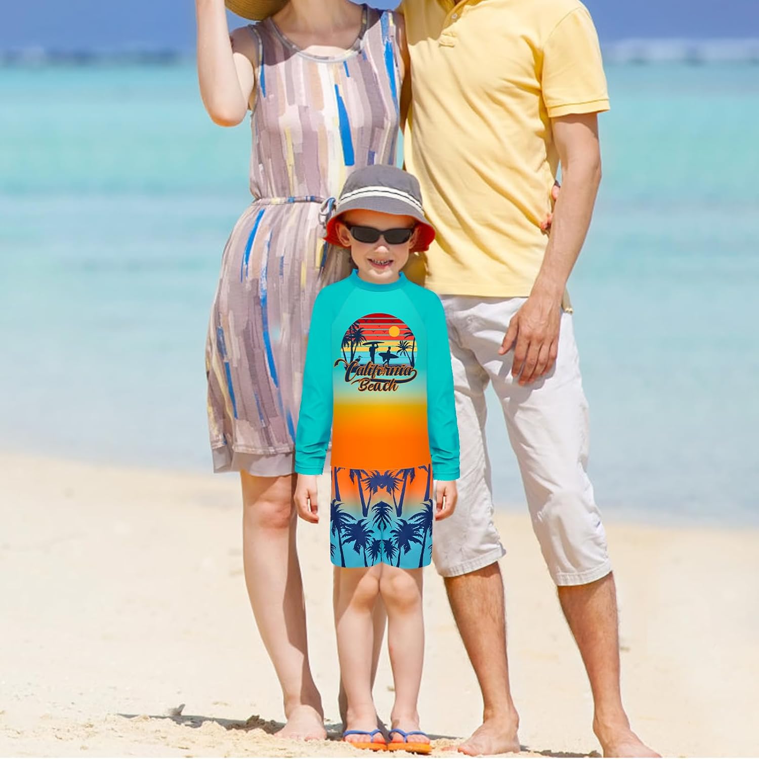 Boys Two Piece Rash Guard Swimsuits Kids Short Sleeve Swimwear Sets Quick Dry Bathing Suit 3-10 Years - Image 2