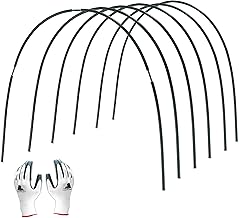 Gardzen Garden Hoops for Raised Beds Greenhouse Hoops, DIY Kit for Row Cover Garden Netting, All Season Plant Protection, 24 Pcs