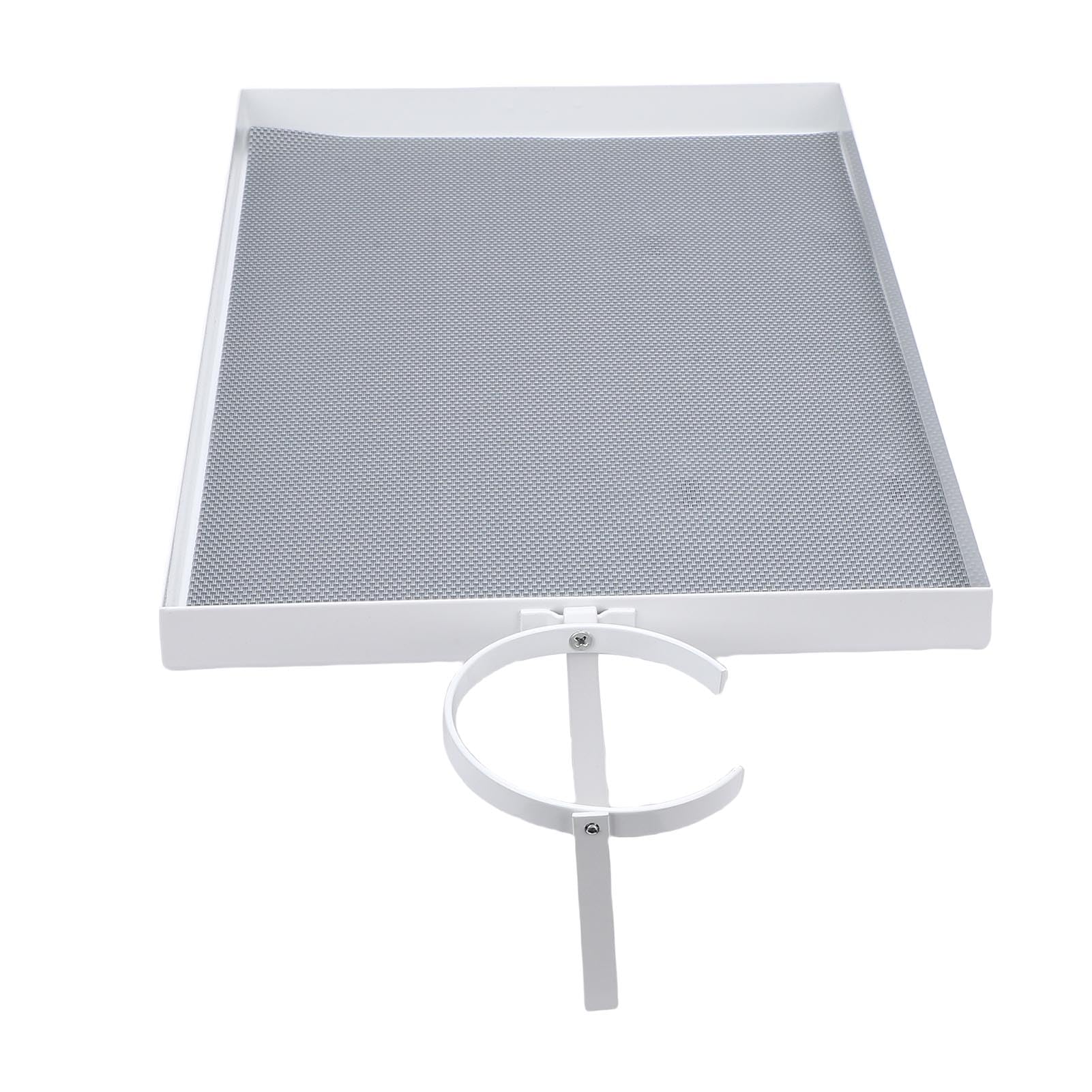 Étagère de chevet peu encombrante avec porte-gobelet, plateau de lit en acier au carbone pour lits superposés et petits espaces, capacité de 13,6 kg, idéale pour dortoirs et appartements