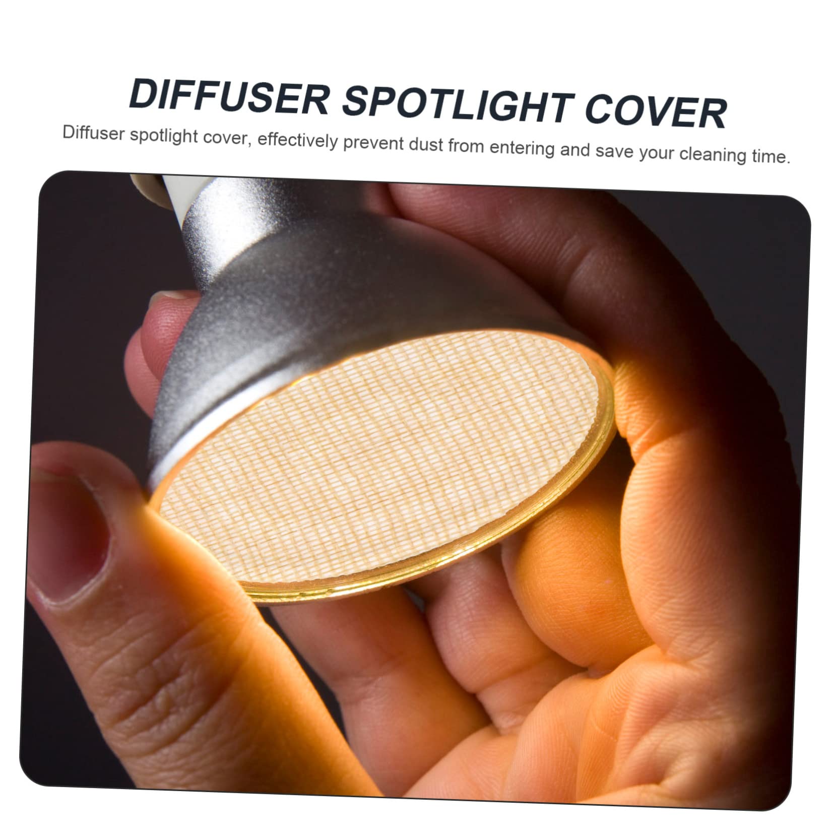DOITOOL 4-Pack Lamp Shade Diffuser – 6 Inch Round Anti-Glare Cover For Drum Lamps, PVC, Fits Ceiling, Desk & Floor Fixtures