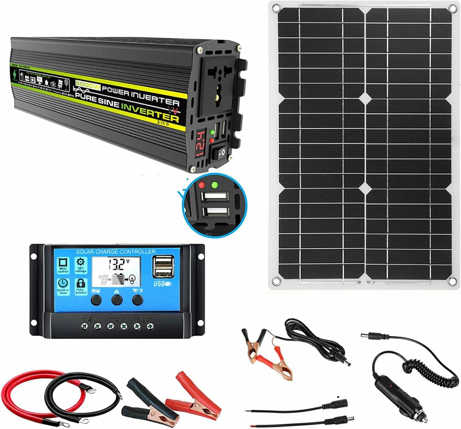 Onduleur pure sinus 6000W pour le camping en plein air et votre van aménagé