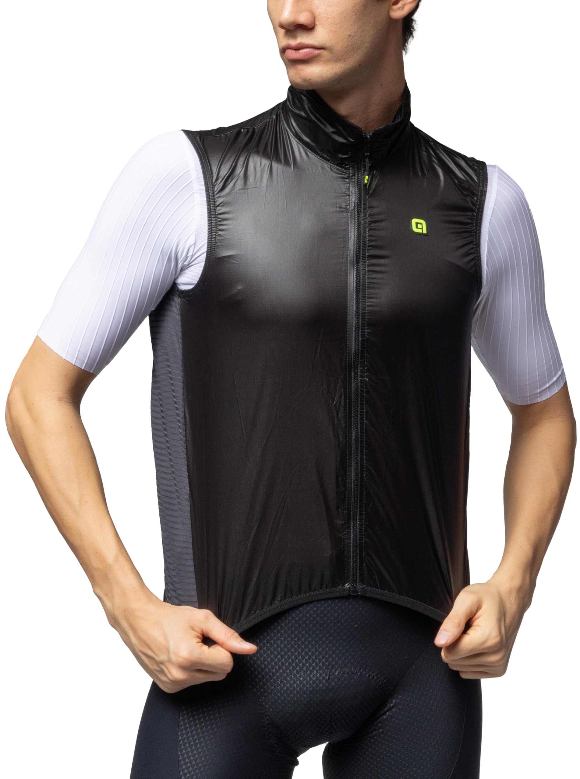 Alé Cycling Men's Klimatik Guscio Light Pack Alé 2.0 Gilet, Black, S