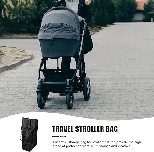Miniatura 4 de STOBOK Bolsa para cochecito de avión, bolsa para cochecito de automóvil, bolsa de viaje ultra grande para cochecitos, mochila ajustable para bebés,