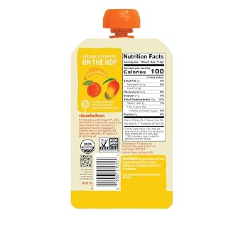 Pumpkin Tree Peter Rabbit Organics Baby Mango, Banana, and Orange, 4 oz