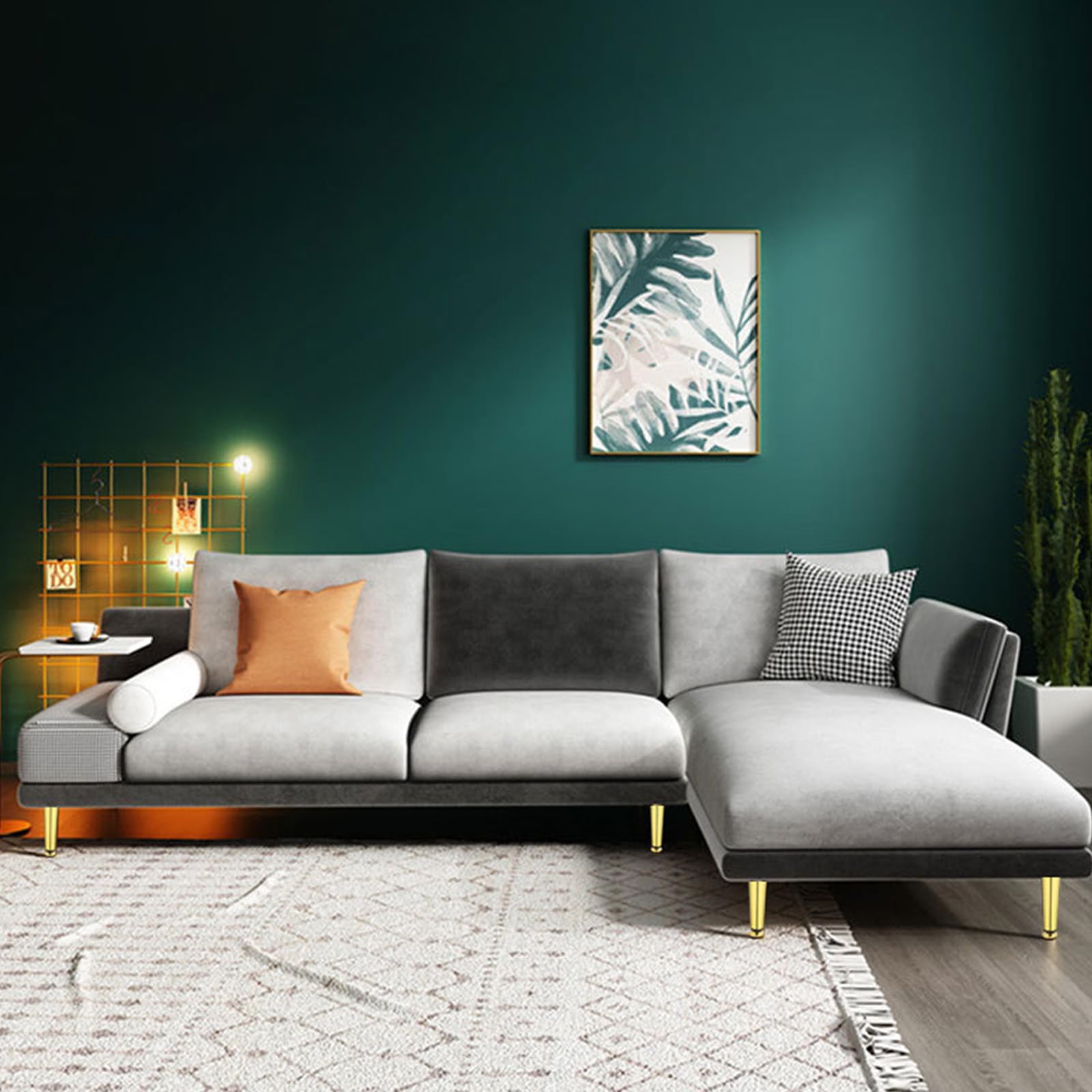 Piedini per Tavolo Conici Moderni 4 Pezzi Piedini per Tavolo Regolabili In Acciaio Laminato A Freddo Color Oro Vernice Spray Piedini per Divano Altezza: 10,5-72,5 cm Piedini per Mobile 35,5 cm/14"