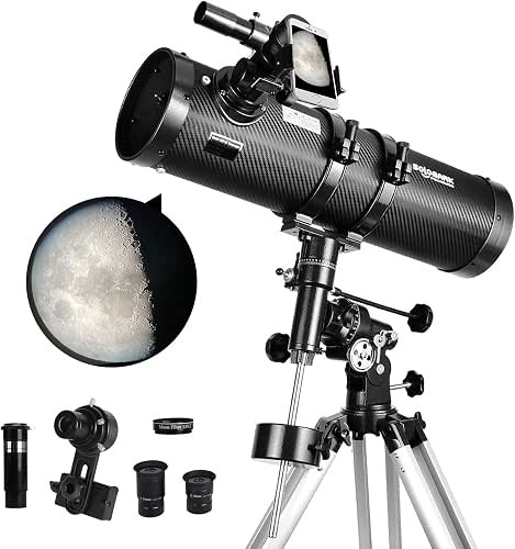 Telescope 130EQ Newtonian Reflector Telescopes for Adults, Professional Telescopes for