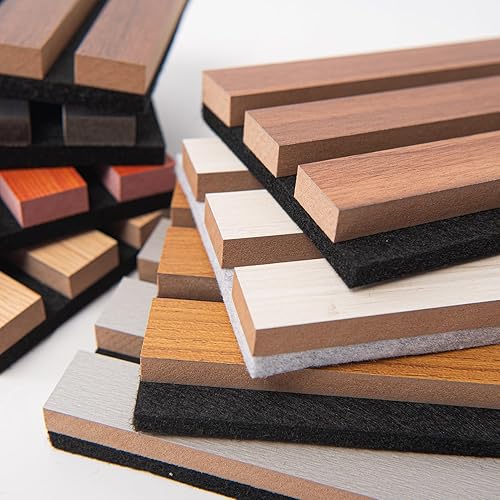 Miniatura 2 de Art3d Wood Slat Acoustic Panels for Stylish Decor and Noise Reduction, 3D Textured Panel for Ceiling and Wall, Samples Pack
