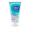 Clean & Clear Oil-Free Deep Action Exfoliating Facial Cleanser with Pro-Vitamin B5, Gentle Exfoliating Daily Face Wash Cleans Deep for Soft, Smooth, Hydrated Skin, Paraben-Free, 5 fl. oz