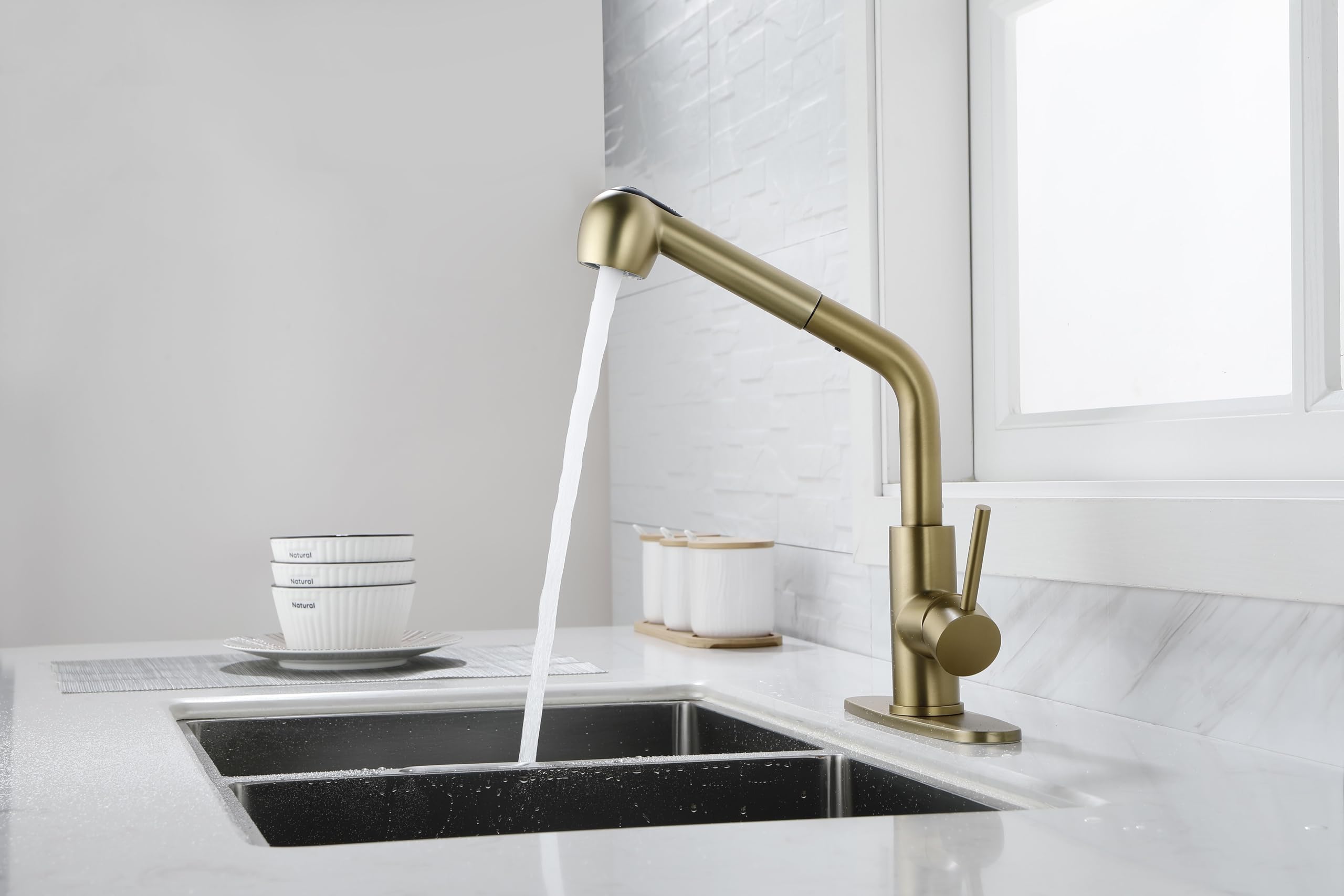 Robinet à douchette extractible pour simplifier la vaisselle au quotidien
