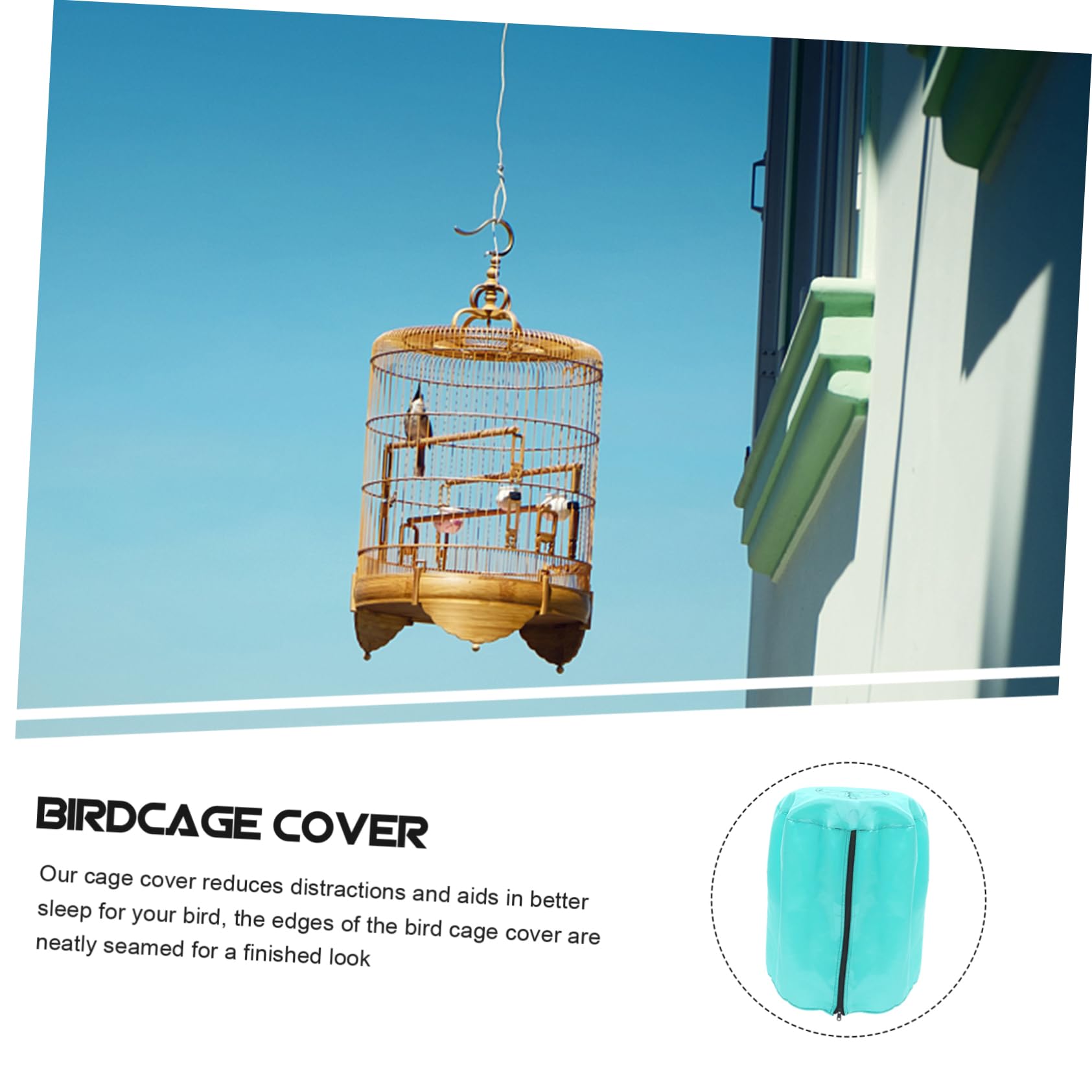 Yardwe Parrot Cage Cover Bird Cage Cloth Dust Protector Liner Night Sleep Birdcage Covers Random Color