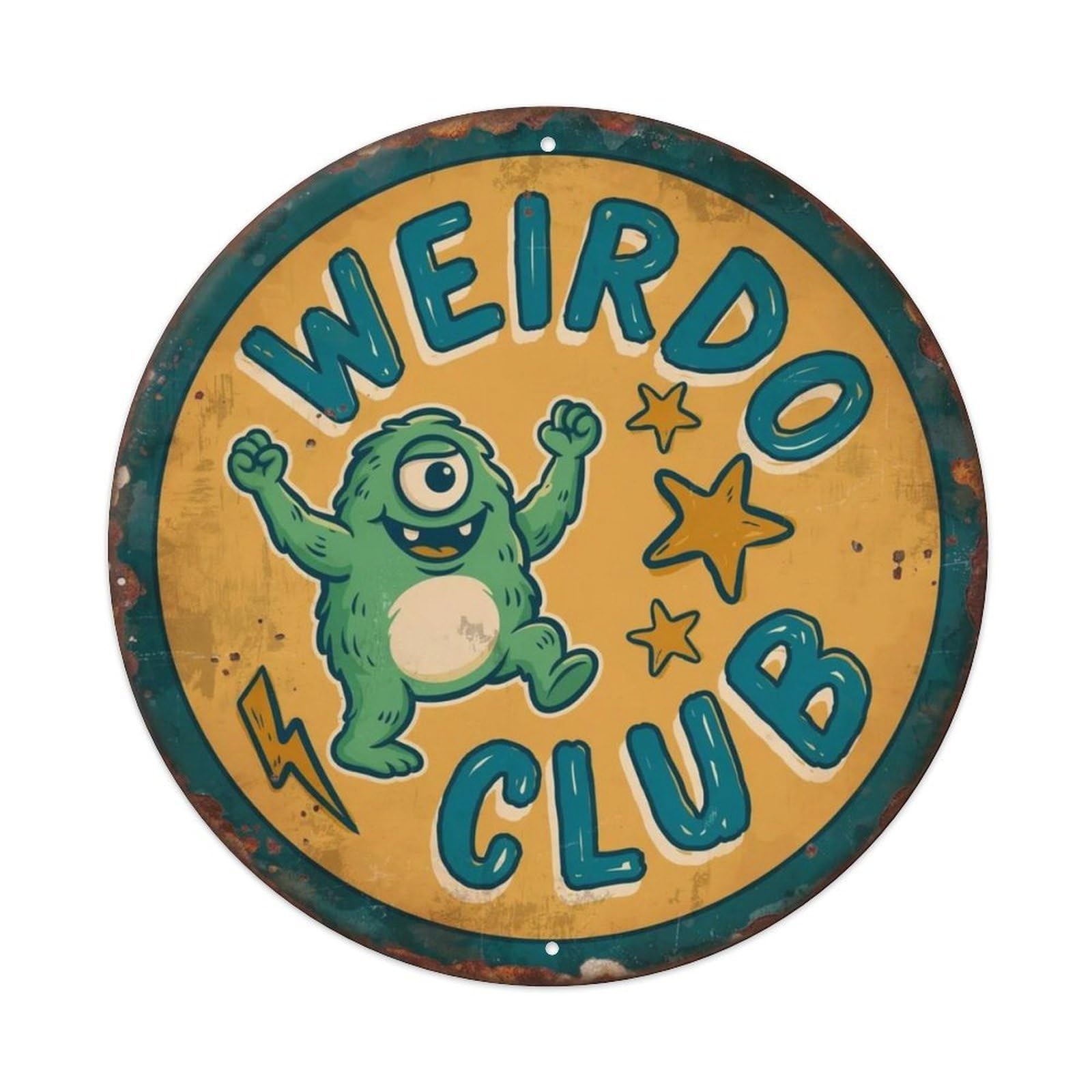 Chaos Coordinator Ugly Cute Metal Tin Sign Plaque