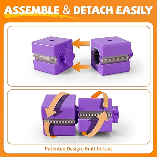 Miniatura 5 de Click Rail - Juego de tren eléctrico 3D mágico y flexible para niños de 3, 4, 5, 6, 7, 8 años, 56 piezas de pista de carreras con antigravedad,