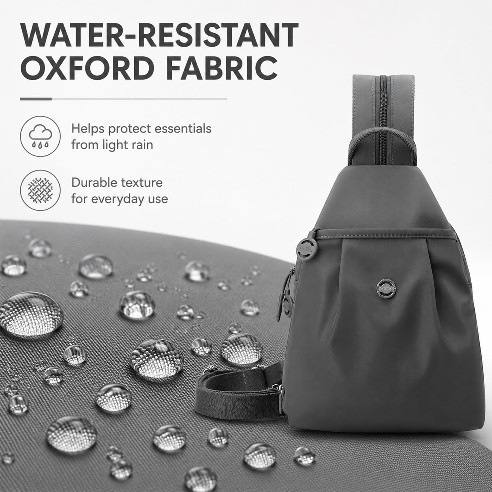 Sac à Dos Femme Antivol Petit Imperméable Léger, Mini Sac Bandoulière 2 en 1 Oxford Élégant, 21×14×30cm Sac à Dos Ville Travail Voyage Unisexe