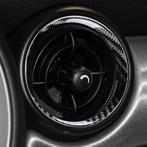 Miniatura 5 de AIRSPEED Adhesivo para salida de aire lateral de automóvil Mini R55 R56 R57, cubierta de fibra de carbono, cubierta interior para Mini R56 Cooper