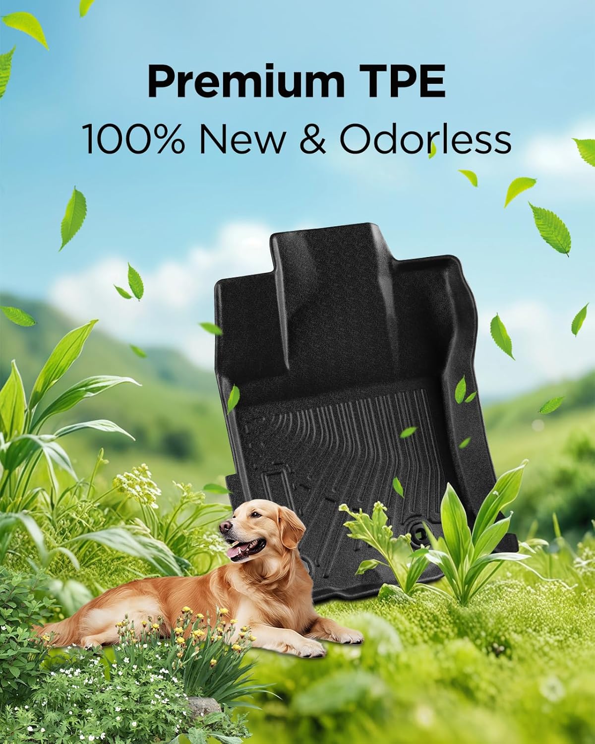 All-Weather Floor Mats for Toyota 4Runner 2024 2023 2022 2021 2020 2019 2018 2017 2016 2015 2014 2013 (Only Fit 5-Seat W/o Sliding Cargo Tray), Heavy Duty & Ideal Gift for Toyota 4Runner Accessories