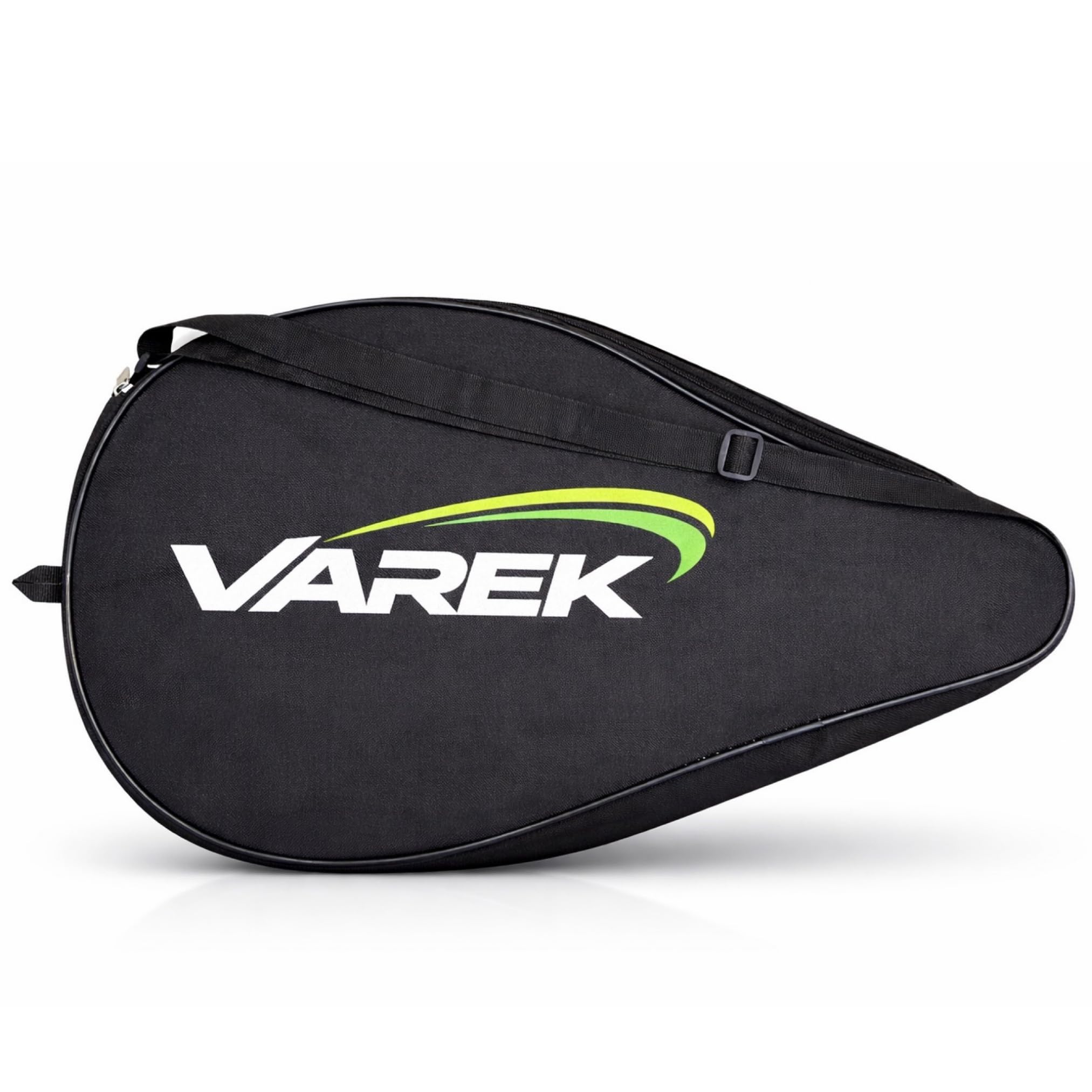 Varek Padel Racket Cover Bag - Water Resistant Padded Protection - Adjustable Carry Strap - Built-in Hanging Loop - Lightweight Storage Case