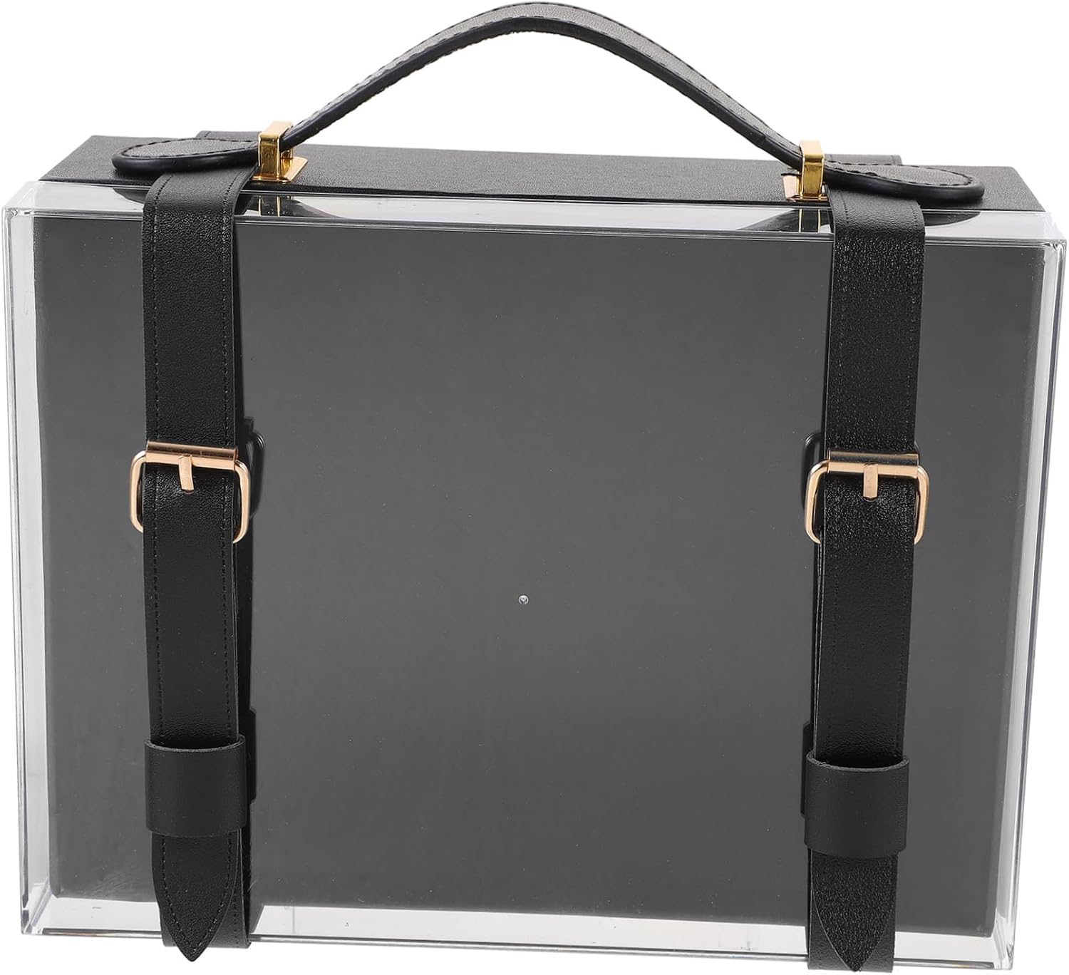CHILDWEET Year Party Portable Box Elegant Acrylic Storage Holder for Party Favors Birthdays and Holidays Lightweight Handle