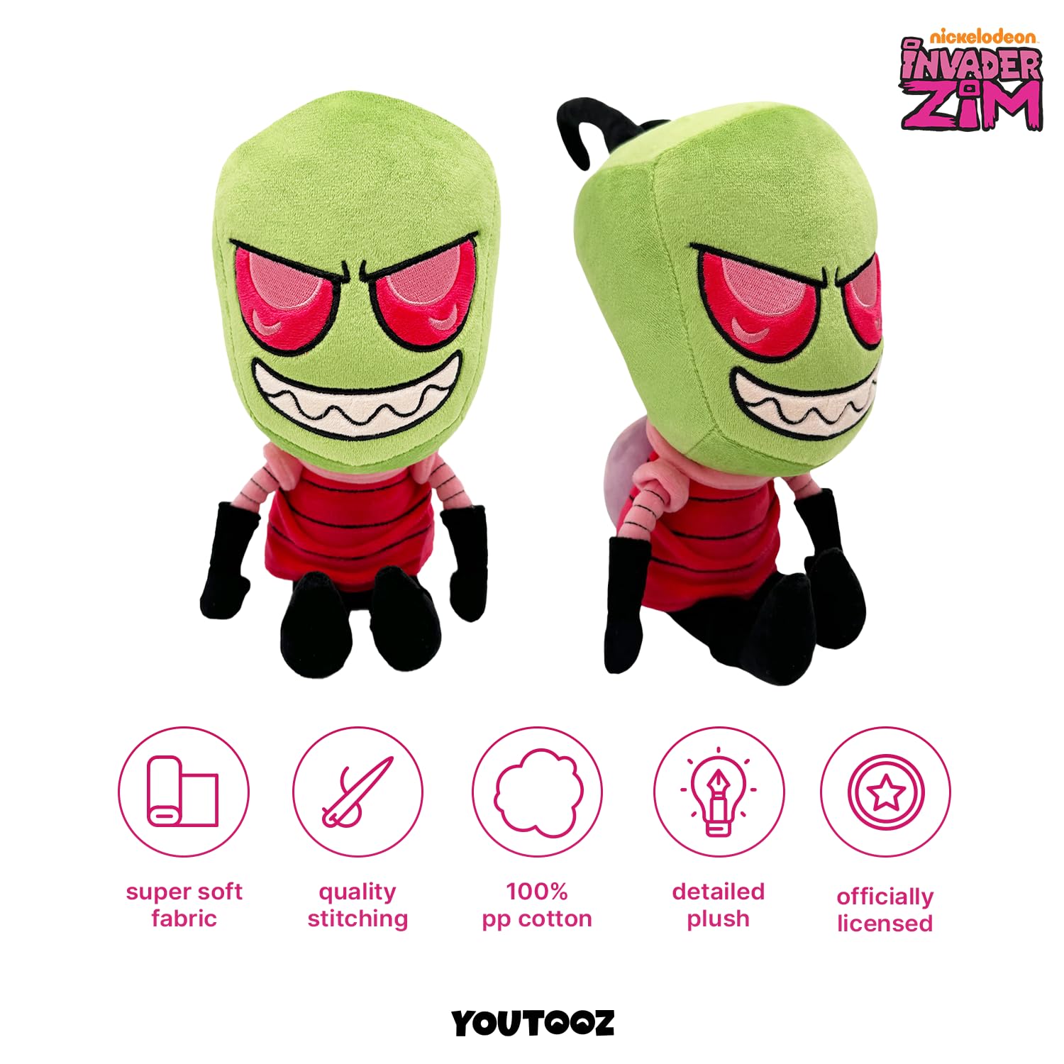 Amazon.co.jp: Youtooz - インベーダー・ジム:Zim ぬいぐるみ (9インチ