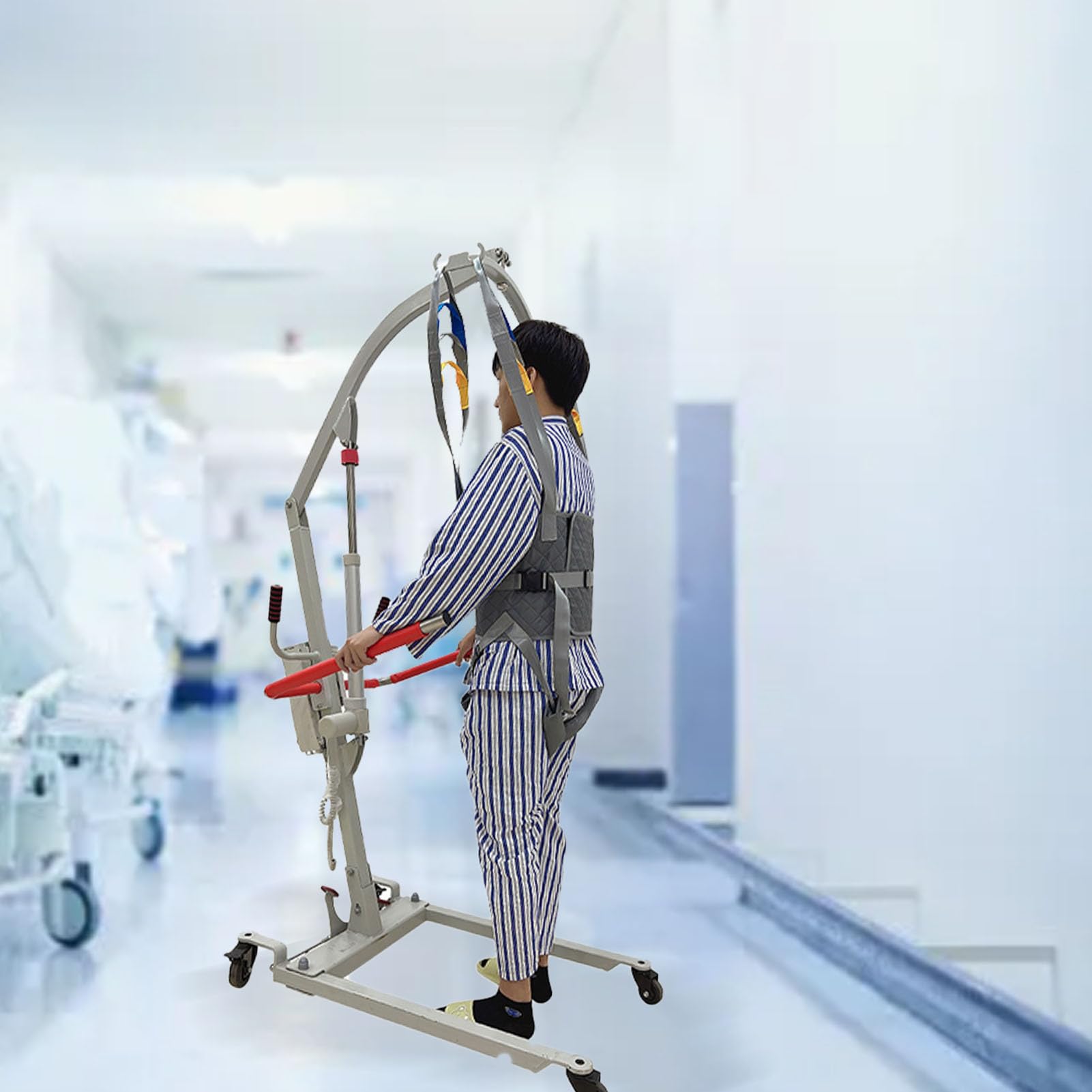 Cinturón para Caminar con Eslinga para Caminar con Correas Ajustables, Diseño Cómodo para Equipo de Entrenamiento de Rehabilitación con Cinturón de Transferencia de Pacientes
