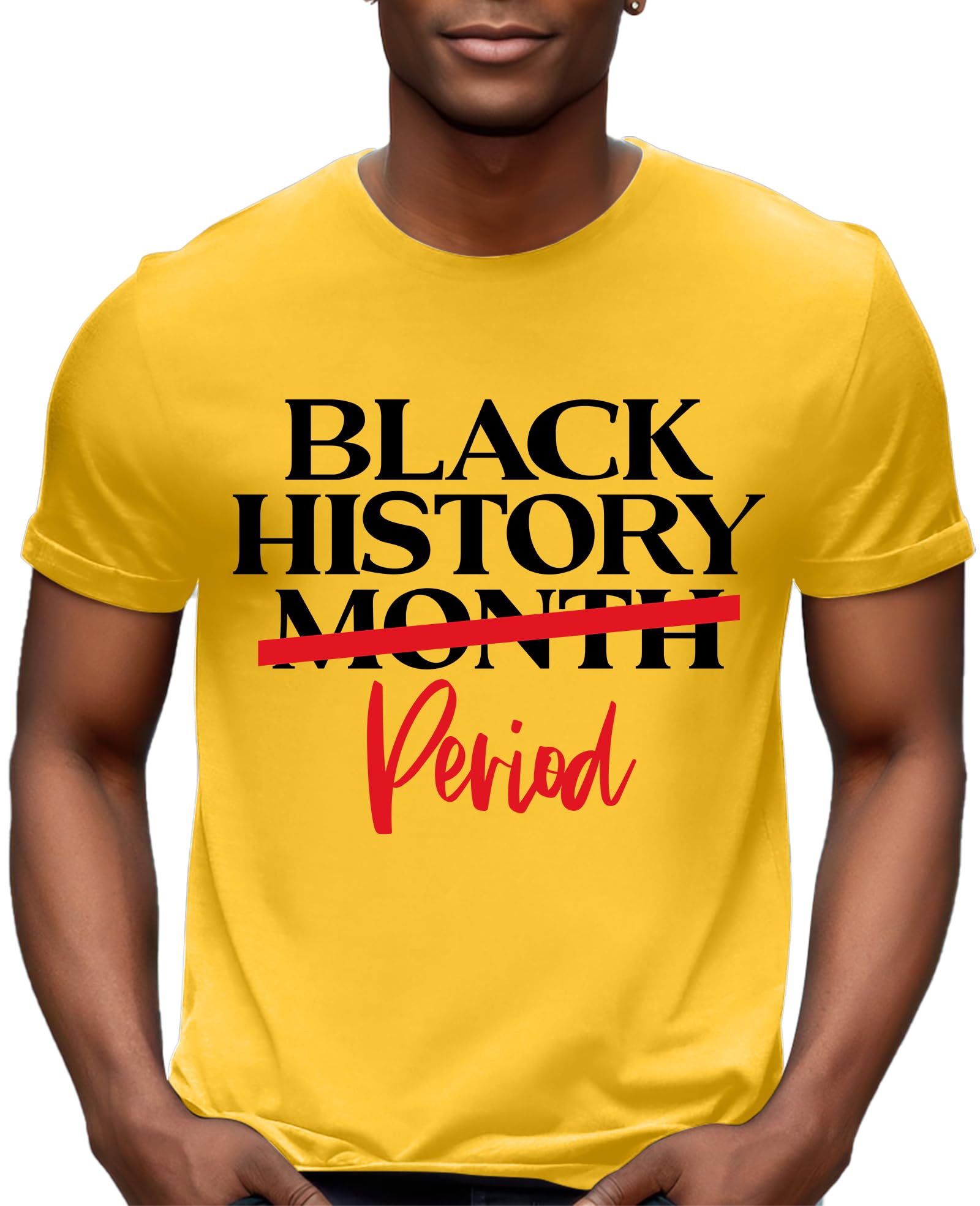 ELDPS Black History T Shirts for Men: Black History Month Shirt African American Freedom Short Sleeve Tops