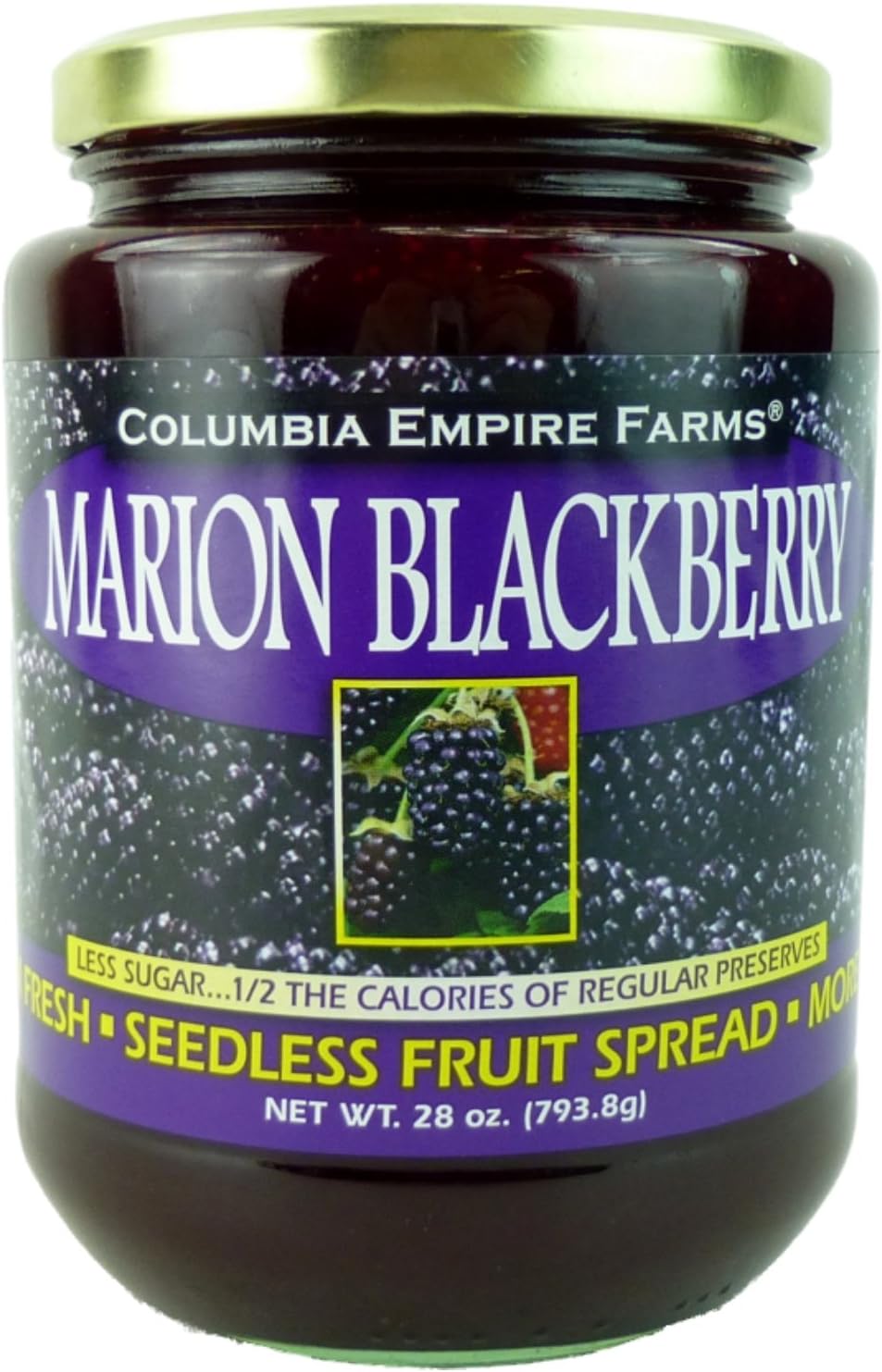 Columbia Empire Farms Marion Blackberry Farm Fresh Seedless Fruit Spread 28 oz
