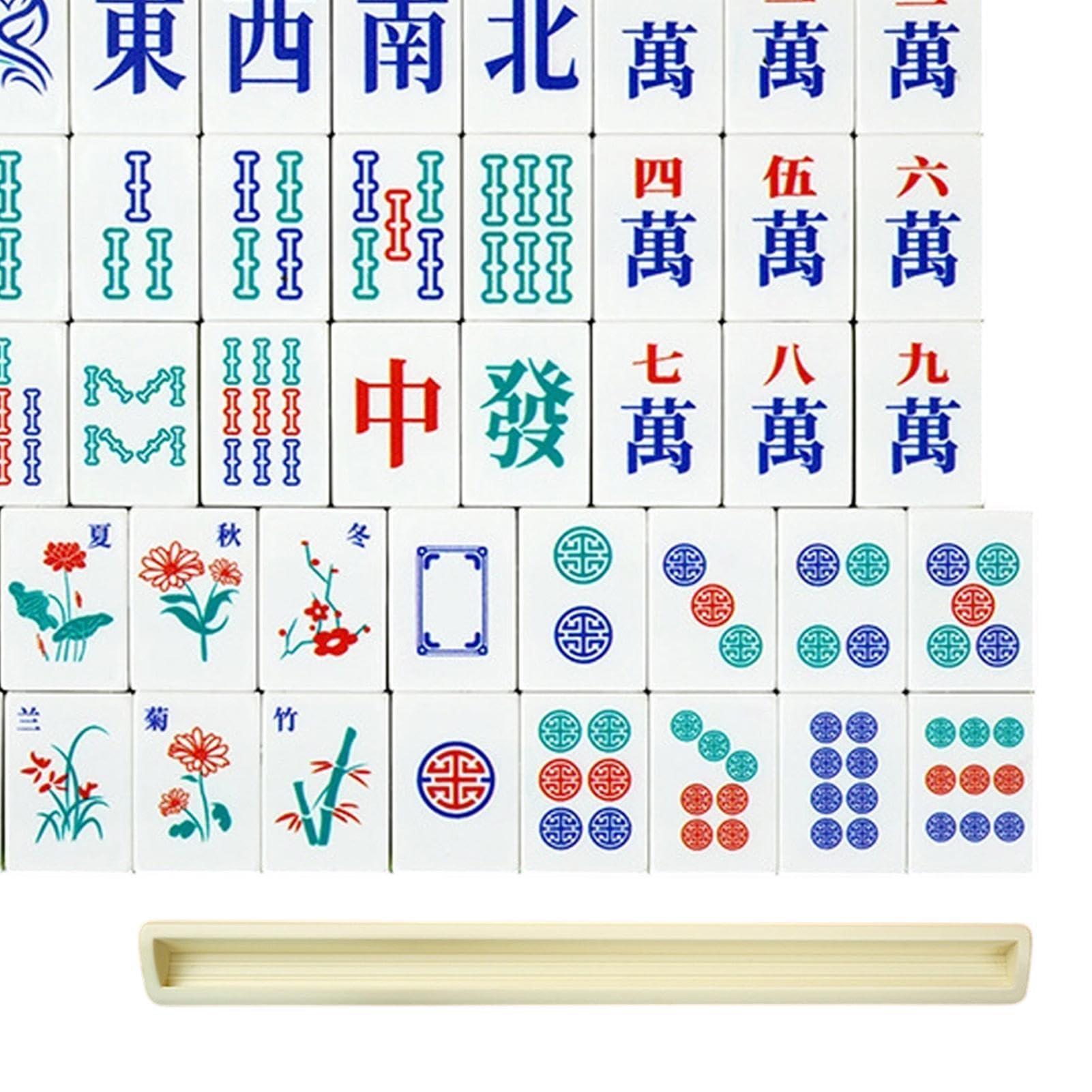 Set Mahjong Mah Jongg Tradizionale | Set Completo Di Mahjong Adatto A Principianti Feste In Famiglia Party All'Aperto Campeggio Piscina Golf Montagna Compleanni