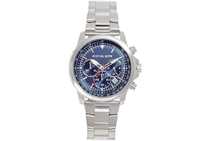 Cortlandt Men's Watch, Stainless Steel Chronograph Watch for Men with Steel or Leather Band