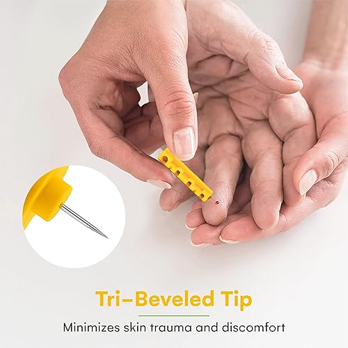 Miniatura 2 de Lancets para pruebas de diabetes - Lancetas diabéticas de calibre 30 para análisis de sangre y pruebas de glucosa se adapta a la mayoría de