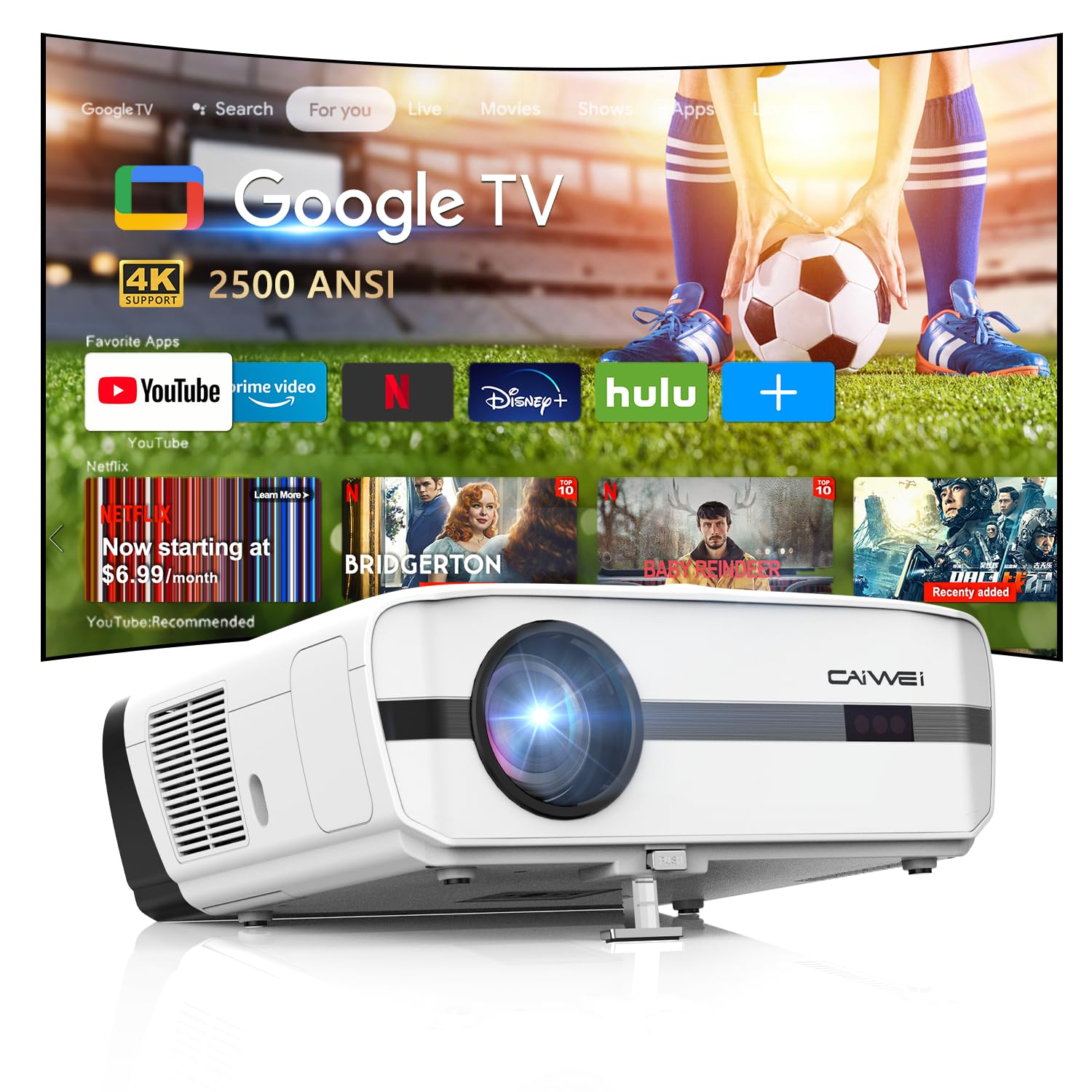 CWEUG 4K Smart Projector