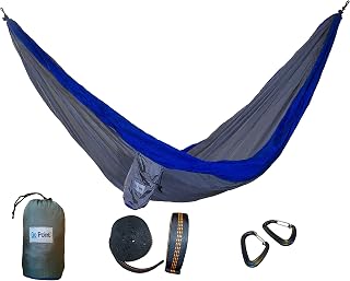 Gopoint Double Parachute Hammock with Tree Straps - Quick and Easy to Hang Portable Lightweight Nylon Camping Hammock Price In India